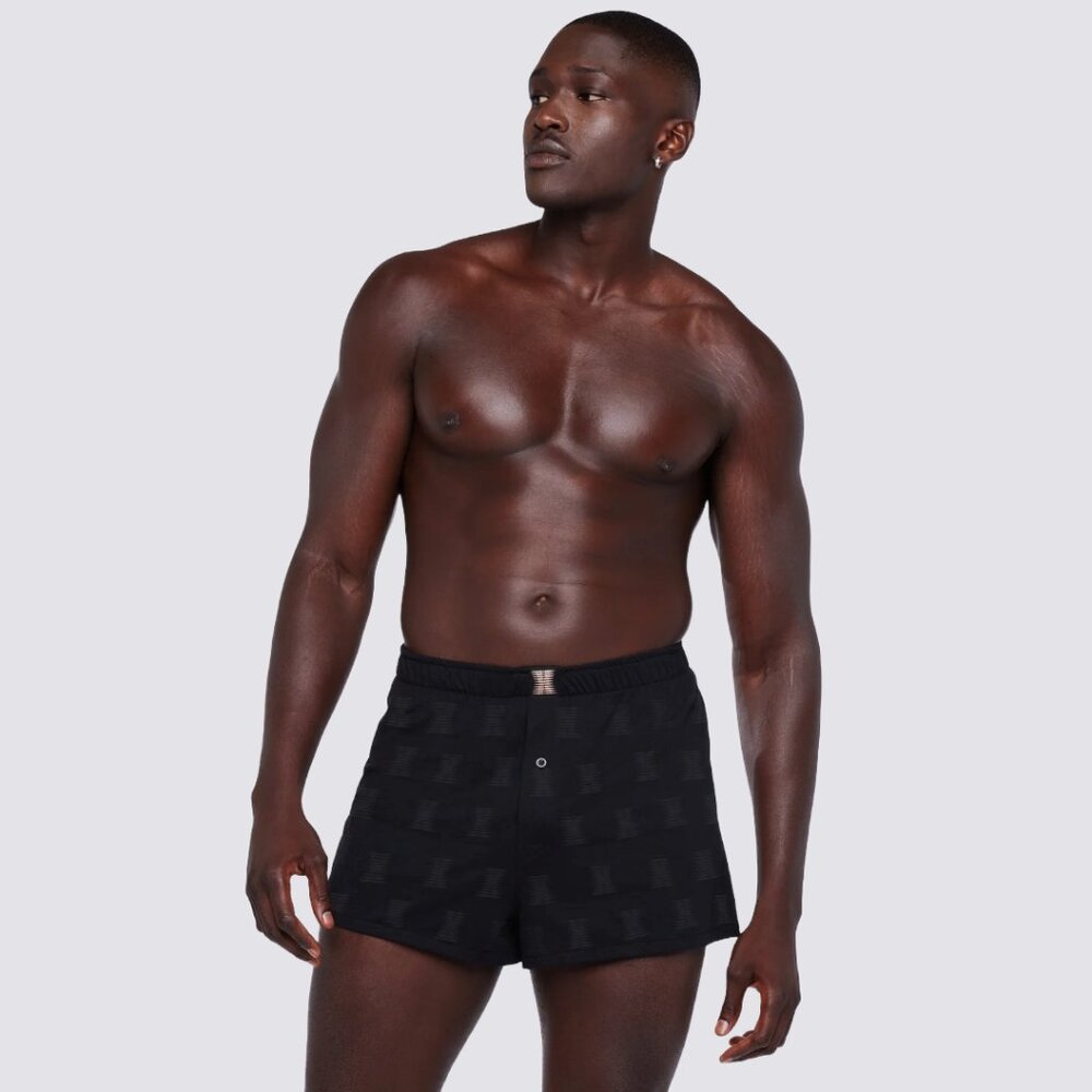 NWT Savage X‎ Fenty Black Logo Boxer Shorts
